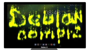 Debian9(testing) + mate + compiz | Demo