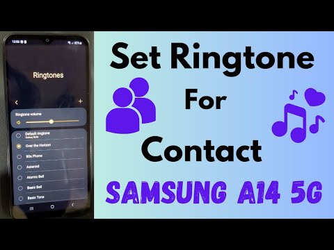 How To Set Ringtone For Specific Contact In Samsung Galaxy A14 5G