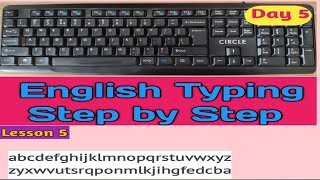 Famous Computer English Typing Course -Day5 | Easy English Typing Steps  Wealth