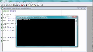 Membuat Program Faktorial dengan Borland C++