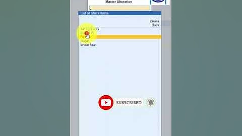 #shorts Delete Stock Item in tally prime software