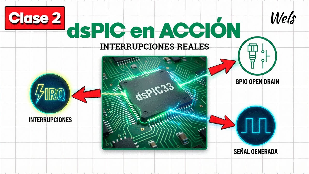 🎓 GPIOs e INTERRUPCIONES en dsPIC | Curso Completo Clase 2 - YouTube