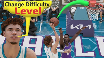 How do you change the difficulty in NBA 2k23?