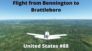 Flight from Bennington to Brattleboro/Flying through United States #88/MFS 2020