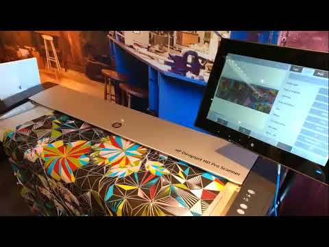 HP Designjet HD Pro Scanner scan textile