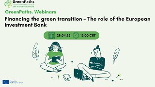 GreenPaths_Webinar: Criteria for identifying green finance projects