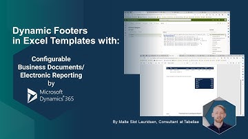 How to make Dynamic Footers in Excel templates with Dynamics 365 Electronic Reporting