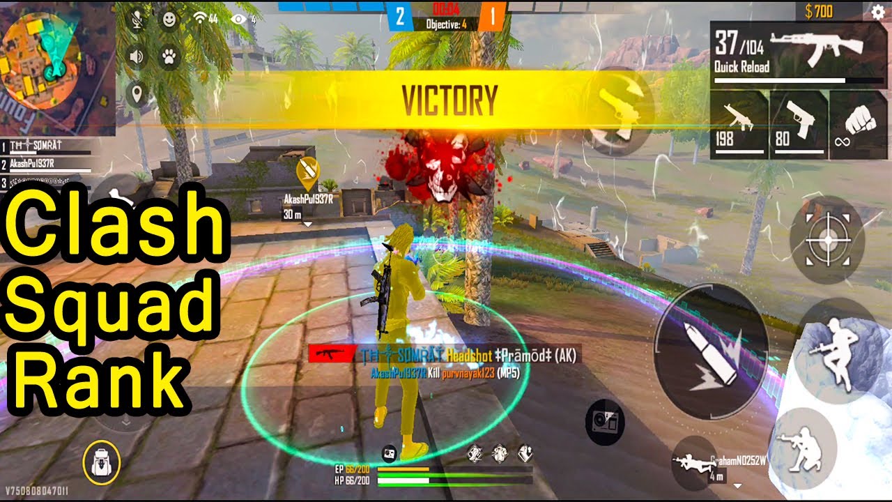 Clash Squad Rank Mode Challenging Gameplay || Garena Free Fire - YouTube