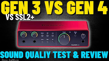 Scarlett 2i2 4th Gen vs. Scarlett 3rd Gen vs. SSL2+ | Audio Interface Review and Demo