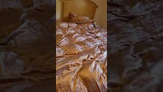 my new rose velour bedding from Urban Outfitters 😍
