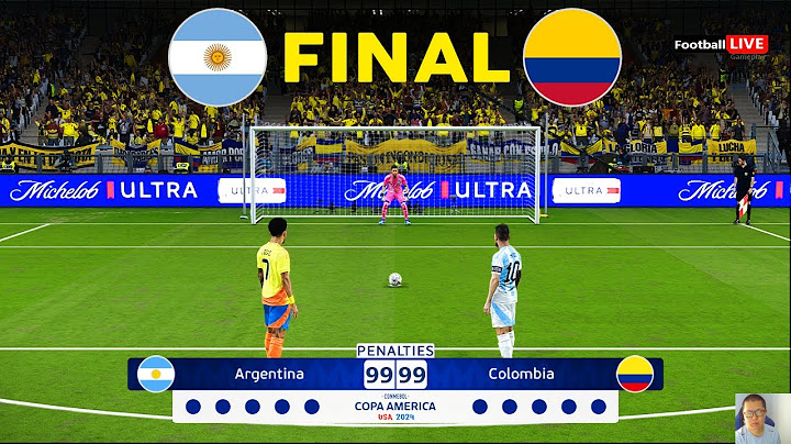 ARGENTINA vs COLOMBIA - Penales | Final Copa América 2024 | Messi contra Diaz | Jugabilidad PES