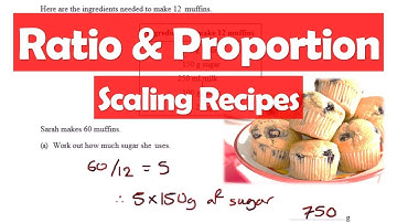 Proportion: Scaling Recipes (GCSE exam practice video)