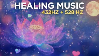 432Hz + 528Hz Deep Healing Frequencies | Heart Chakra Resonance &amp; Emotional Repair Livestream