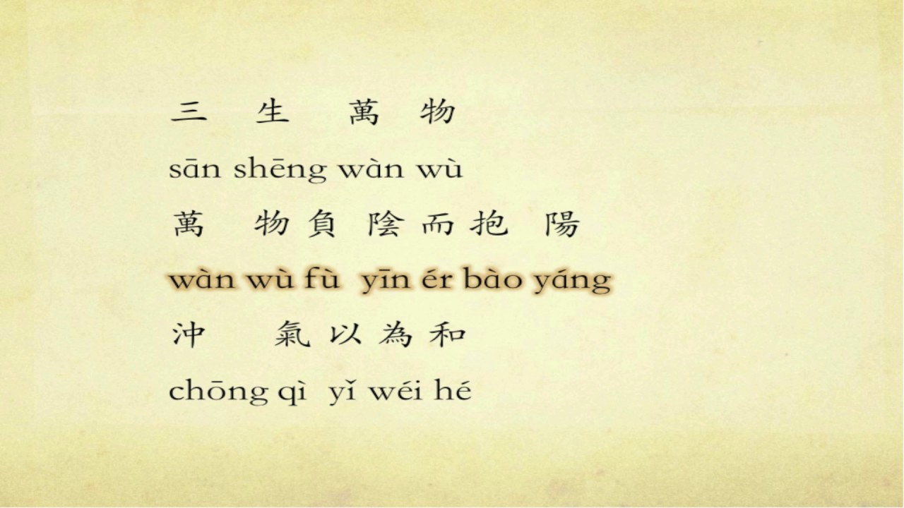 Classical Chinese - Lesson 1 - The text