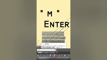 OFFSET COMMAND AUTOCAD #shorts