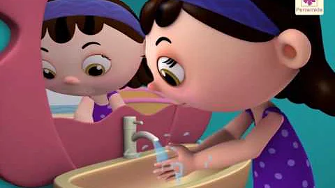 Here We Go Round the Mulberry Bush | 3D English Nursery Rhyme for Children | Periwinkle | Rhyme #53