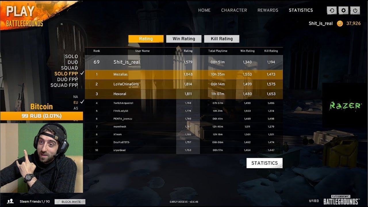 Solo vs Squad / SH1T_IS_REAL / Top 100 EU Solo