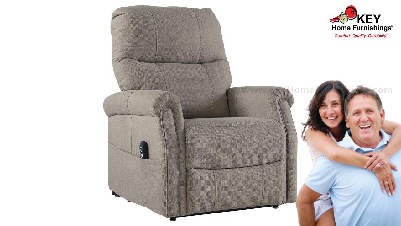Ashley Markridge Power Lift Recliner (3500212) | KEY Home - YouTube