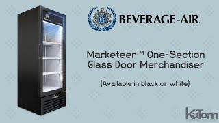 Beverage Air Marketeer™ One-Section Glass-Door Merchandiser (MT12-1B)