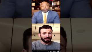 chris evans  instagram live with senetor timm scott