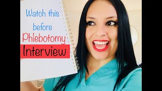 How to prepare for Phlebotomy JOB Interview 😉