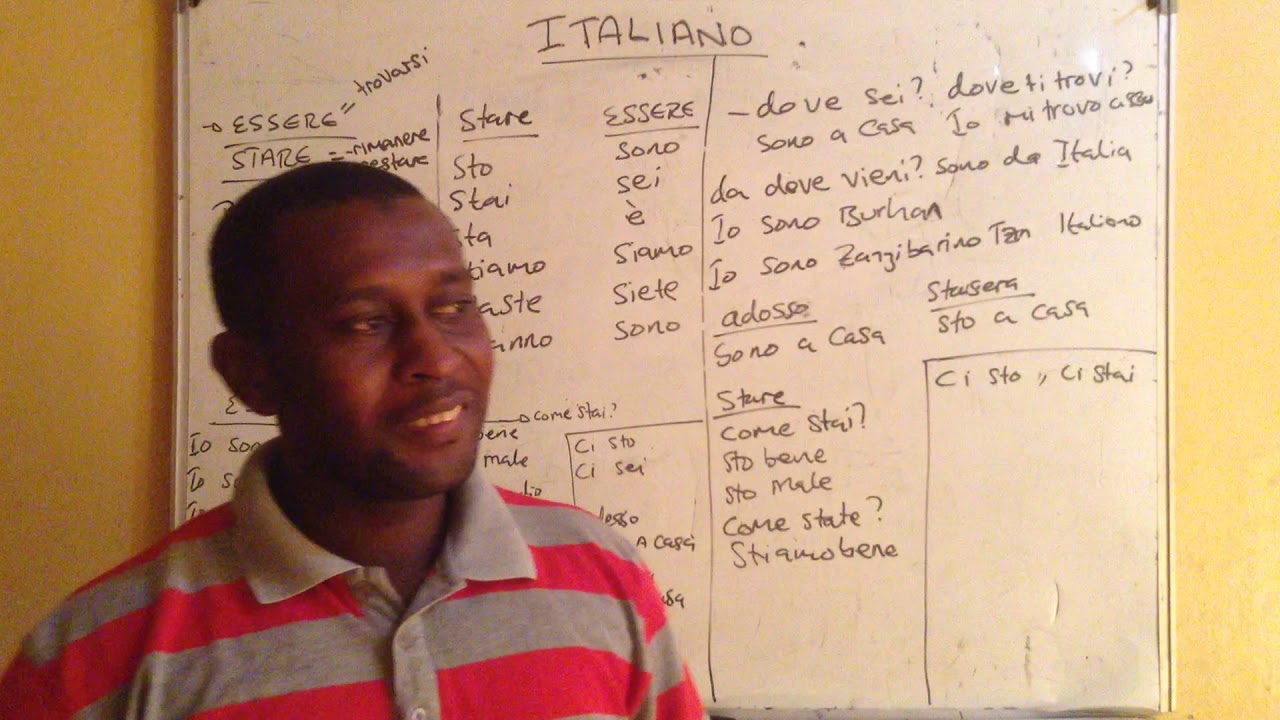 Jifunze Kitaliana na Teacher Burhan somo la sita