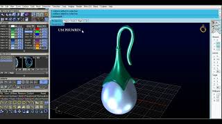 How to Design Earring With Matrix 8 Jewelry 299 #umphumrin #jewelrydesign #trending