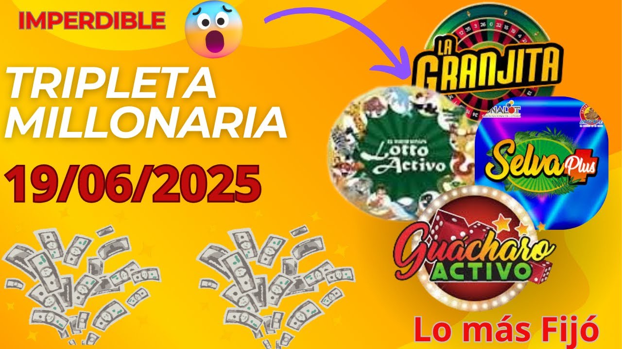 Aprende a usar LOTTO ACTIVO  y LAGRANJITA en minutos TRIPLETA