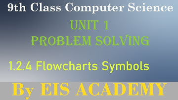 05-9th Class Computer New Book | Unit 1| Flowchart Symbols | By EIS Academy