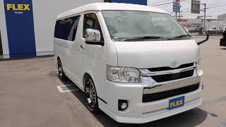 FLEXハイエース神戸店_ワゴンGL FLEXオリジナルシートアレンジAS 10人乗り後ろ向きテーブルモードや車中泊フルフラット対応の高級感ある内装です! FLEXハイエース神戸店_ワゴンGL FLEXオリジナルシートアレンジAS 10人乗り後ろ向きテーブルモードや車中泊フルフラット対応の高級感ある内装です!