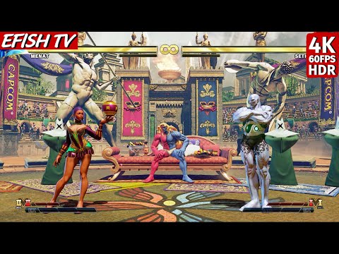 Menat vs Seth (Hardest AI) - Street Fighter V | 4K 60FPS HDR