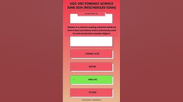 UGC NET Forensic Science June 2024 (Rescheduled Exam) PYQ (Q 36-40)| Simple Explanations #ugcnet2025