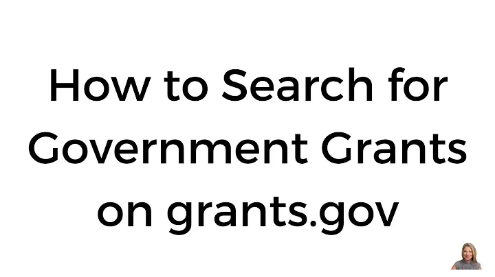 How to Search Federal Grants on grants.gov