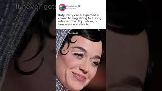 Katy Perry expecting fans to sing a brand new song is a 2026 mood 🎤😅 #katyperry
