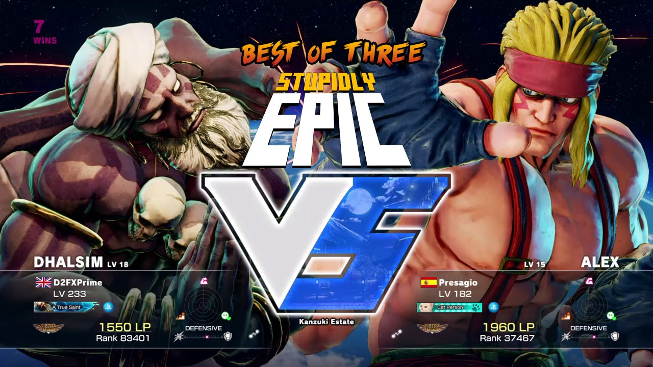 Ranked STREET FIGHTER V - Prime (Dhalsim) v Presagio (Alex) preview shoes