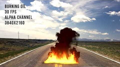 Burning Oil 4K | Motion Graphics - Envato elements