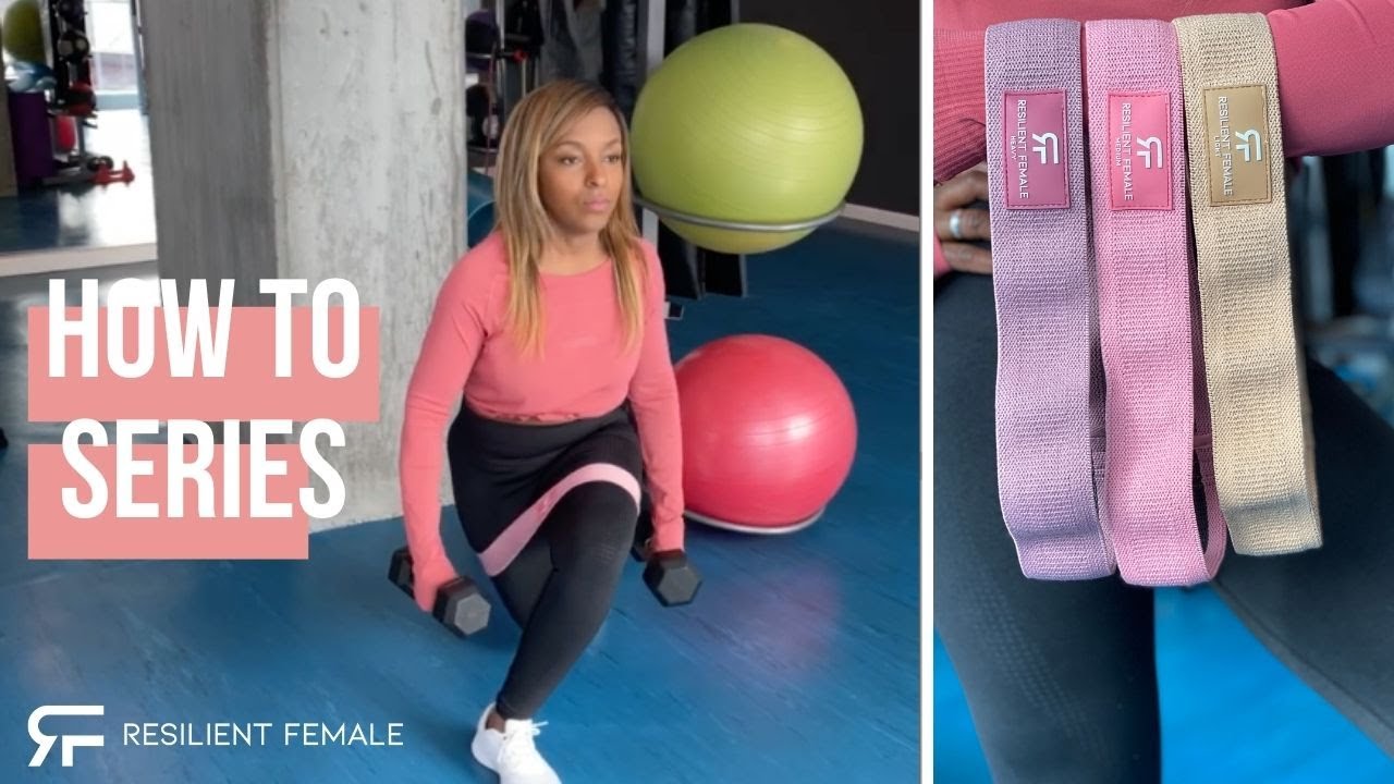 CURTSY LUNGES (RESILIENT FEMALE RESISTANCE BANDS) - YouTube