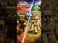 1000 Zombies vs Golems 💀🔥