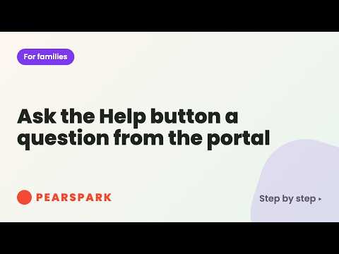 Video thumbnail: Ask the Help button a question from the portal