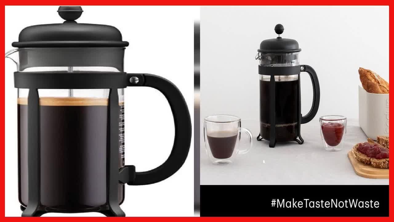 Bon produit Cafetière Bodum Java French Press, 34 onces, 1 litre, (8 tasses), noir YouTube