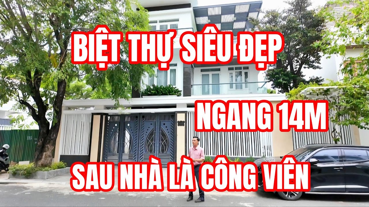 BÁN CĂN BIỆT THỰ SIÊU ĐẸP SAU NHÀ CÔNG VIÊN mặt hướng sông, ngang lên tới 14m GẦN BIỂN NHA TRANG