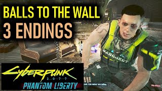 Balls to the Wall: All 3 Endings (Choices & Outcomes) | Cyberpunk 2077 Phantom Liberty screenshot 5