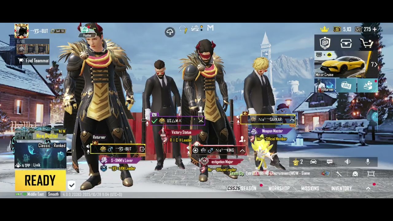 Pubg attitude lobby video 