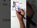 Drawing Greninja In Different Styles Pokemonart Pokemondrawing 
