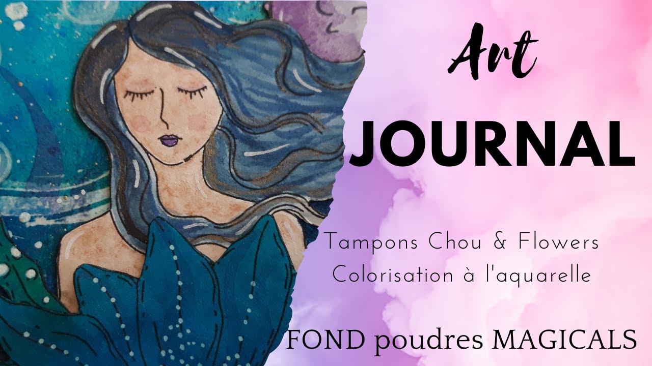 TUTO Art Jounal Aquarelle #17  : Explorons les fonds marins