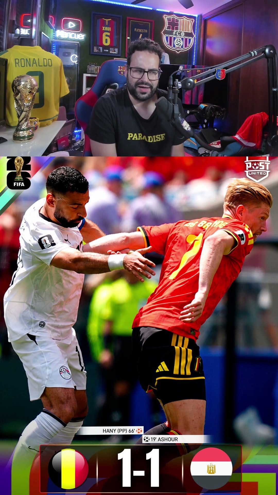 Bélgica y Egipto empatan #belgica #egipto #mundial #worldcup #mancuer  #shortvideo