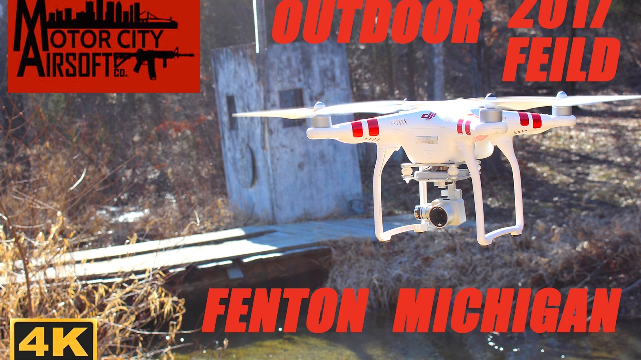 Motor City Airsoft Outdoor Field Drone Footage YouTube