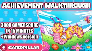 UPDATED! Caterpillar Achievement Guide - 3000 Gamerscore in under 15 MINUTES +  Windows Version