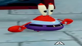 Squidward tries to jumpscare Mr Krabs