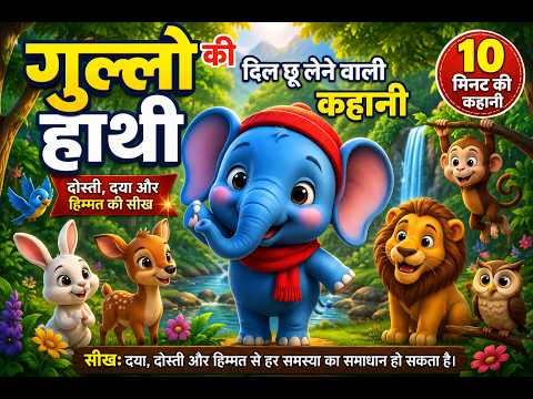 गुल्लो हाथी की दिल छू लेने वाली कहानी | Gullo Elephant Story in Hindi | Moral Stories for Kidsया